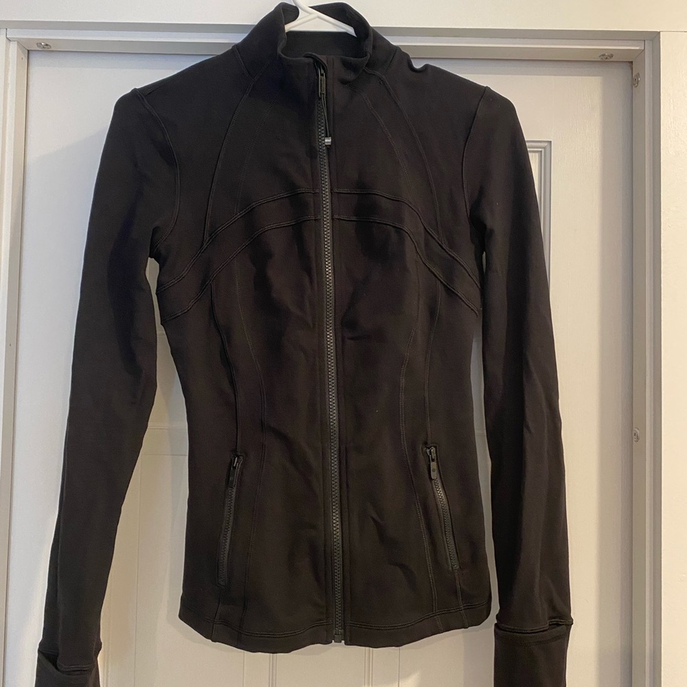 MARK DOWN New without tags, never worn. Size 4 Black Lululemon Define Jacket.